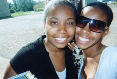 Crystal and Brittany buffin in highschool