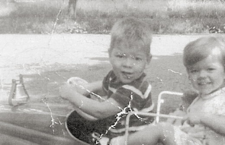 Mark and Shelley 1955     3 and 4 yrs .old