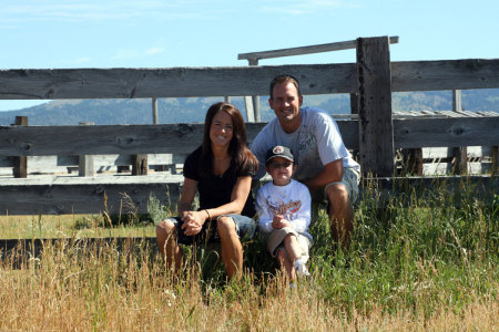 Greg, Dakota, and I in Island Park