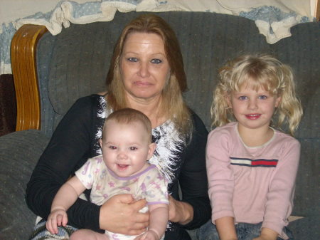 My 2 grand daughters and me