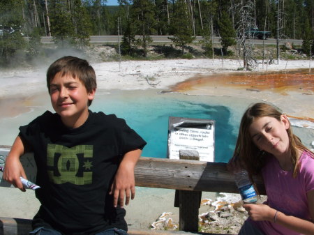 Ryan and Tesia at the mud pots