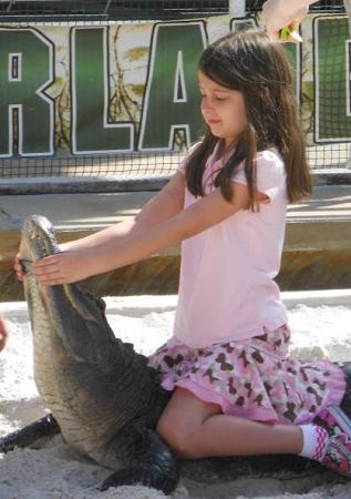 Serena at an Alligator Farm