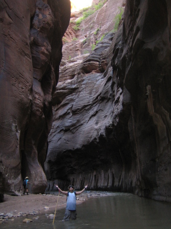 me in the narrows at Zion National park, UT