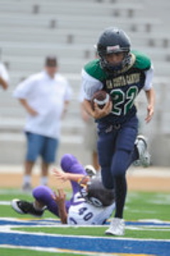 My son, Corey, making his 1st touchdown