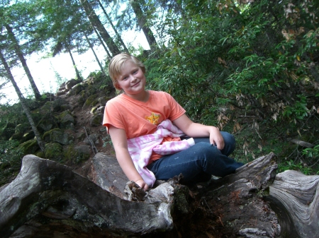 My daughter Kyla on a hike