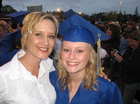 My beautiful daughter and I at her graduation