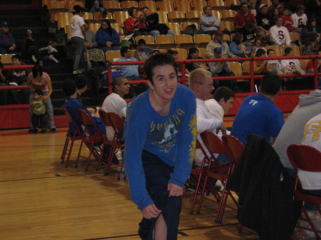 Trev after pinning his opponent. 2010