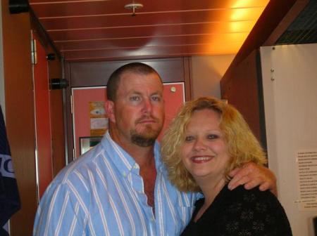 me and tara on a cruise