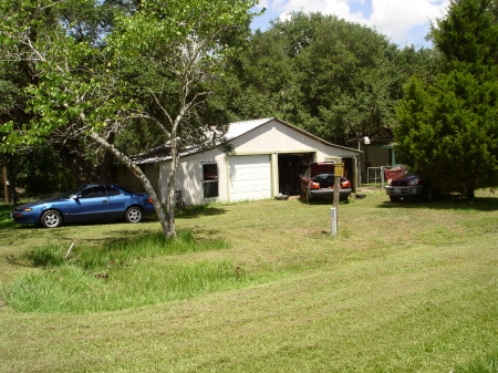 My garage next to my little lakehouse.....