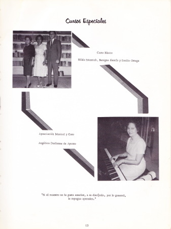 Judith Ramos' album, Gabriela Mistral Clase del 1962