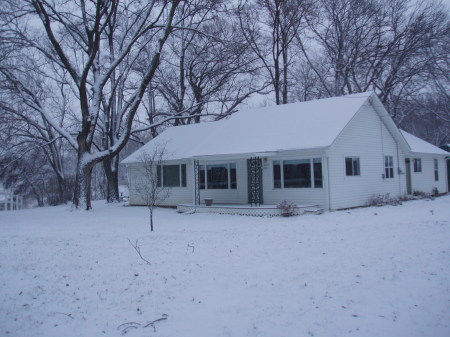 My snowy house