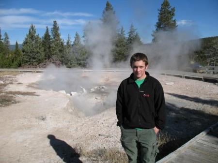 Allan at yellowstone park