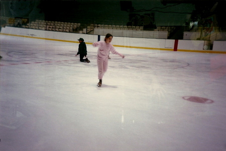 perfecting my ice-skating turns