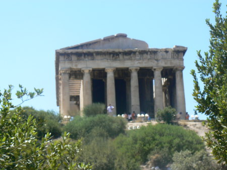 temple of hephaistos from agora