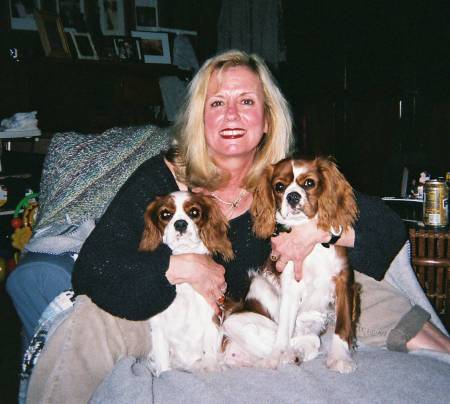 Debbie with her grandpuppies