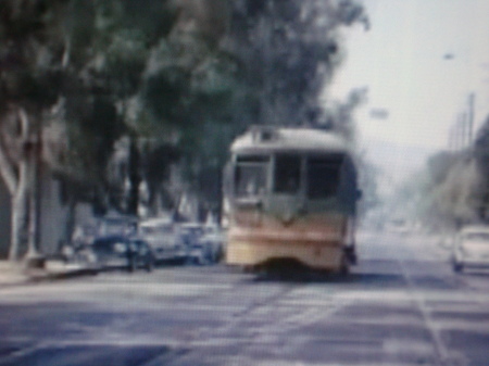 Street car on Lincoln Ave.