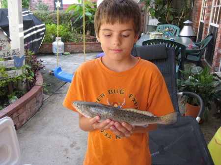 Paw Paw's little fisherman...