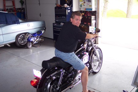 Tim on his Harley