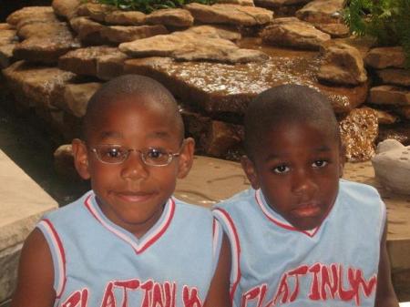 My twins Bakari and Jabari Roby