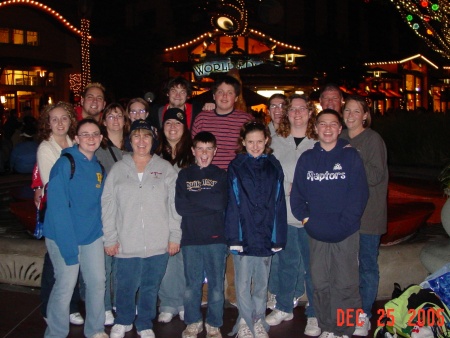 My entire Family together in Disneyland