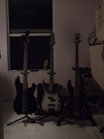 Jeff Lutes' Bass Guitars