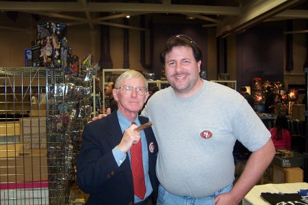 Me with Creature Features Host Bob Wilkins