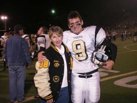 Me and my son Robbie - football SLO High