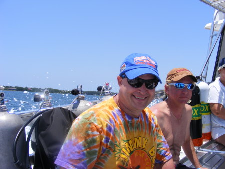 Me and my old dive buddy, Jeff June 2008