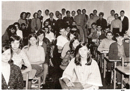 Math Club 1968 yearbook picture