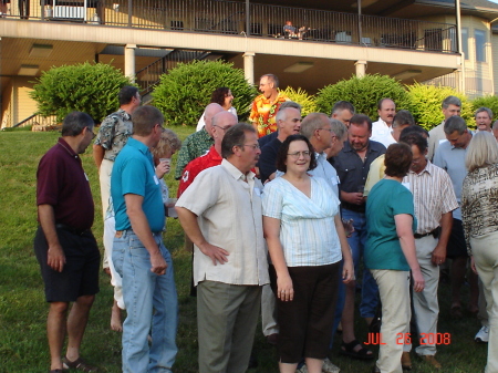 assembling for class photo 4