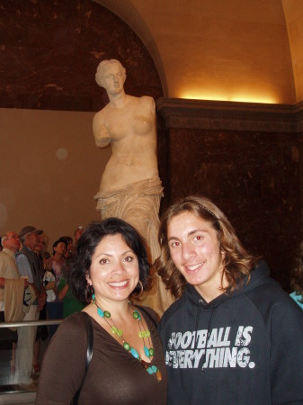 Christian and I at the Louvre this summer.
