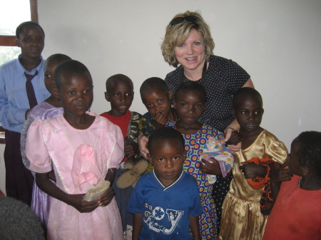 Me w/new friends on my mission trip to Africa