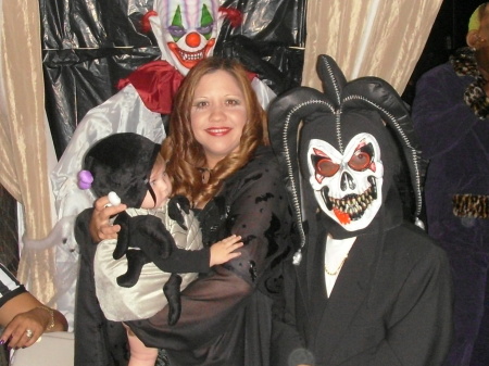 My family, at the halloween party!