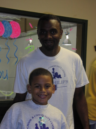 Dad and LJ, LJ's Birthday, 2006