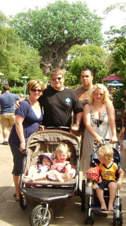 The family at Disney