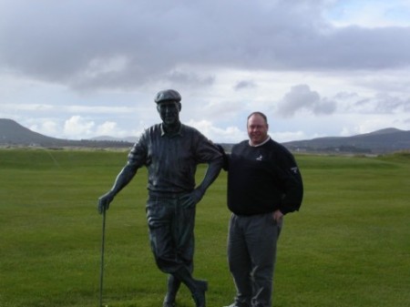 Sharing a moment with Payne Stewart