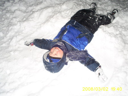 Nathan's snow angel