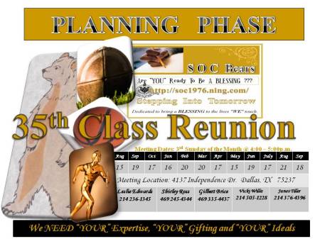 Shirley Ross' album, SOC 1976 35th Reunion PLANNING Phase