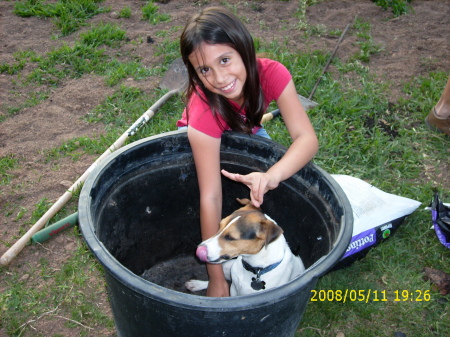 Megan with my dog Payton