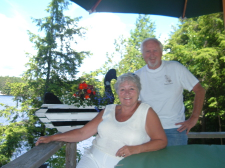 Lois and Grahame on Lake Weslemkoon