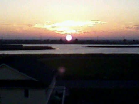 Sun set on the bay