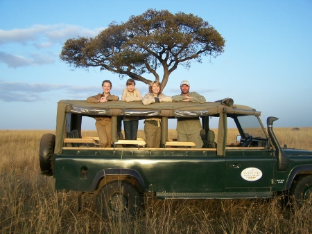 My family in Kenya on safari