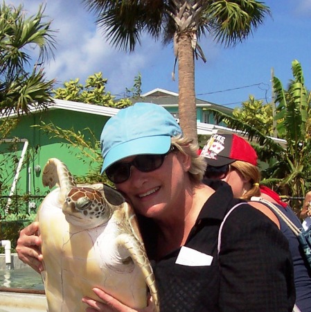 Cheryl at Cayman Island Turtle Farm