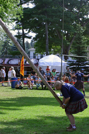 Me Tossing the Caber