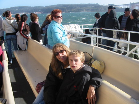 Me and My Son in California on a boat.