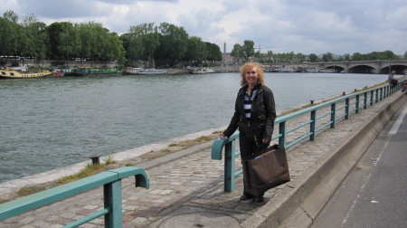 Paris - walking along the Seine river