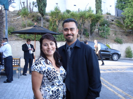 The wife and I at The Magic Castle