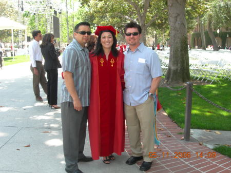 Nelson and Jamie with me at graduation