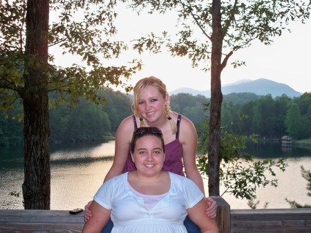 The girls at the lake