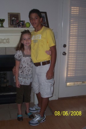 Jordan & Kera 1st day of 3rd and 8th grade